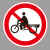 谋福 交通标志指示牌 安全道路标识牌可定制 禁止人力货运三轮车通行-贴反光膜写真(平板钉墙款)