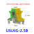 定制USLKG-2.5/3/5/6/10平方黄绿接地端子排UK导轨式接线JD试验端子 USLKG-2.5接地端子