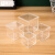 集华世 正方形塑料透明包装盒商用货品收纳展示盒【15*15*6cm/10个】JHS-1723
