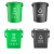 冠峰 10L方桶带漏网绿色 带滤网手提垃圾分类垃圾桶厨余茶渣干湿分离GNG-494