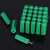 纳仕徳 JG628 绿色膨胀胶塞带钉塑料膨胀管工程用6mm膨胀管100只
