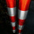 红白黄黑警示桩反光膜电线杆反光贴交通膜电力膜安全柱子 反光红白高度120cm长度1米