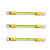 光伏接地线小黄线 2.5/4/6平方BVR黄绿双色接地线桥架跨接线 6毫米孔径/100条装 2.5平方长80mm带护套100根