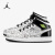yykids Nike/耐克Air Jordan1 Mid AJ1 高帮大童篮球鞋 DC4099-100 3.5Y/35.5码/脚长22.5cm