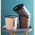 工百利 垃圾桶厕所卫生间纸篓办公室垃圾筒 大号灰色带压圈2个装