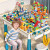 米粒鼠儿童大颗粒积木桌子多功能拼装力拼图玩具男孩5女孩子3一6岁4 下方套餐联系客服+玩具
