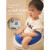 婴儿宝宝马桶垫圈盖厕所便盆男女梯小孩幼儿童坐便器智能 公主粉(全软)吸盘-1-8岁
