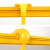 沃数 光纤槽道 BWG42 光纤黄色波纹软管 口径42mm×长800mm 1根 机房布线ABS阻燃塑料下纤穿线管
