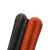DYQT高温风管红色矽胶管300度5080160热风管耐高温软管耐高温钢丝管 橘红内径70mm/76mm*4米