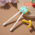 儿童筷子训练筷3岁6岁家用木质辅助器防滑宝宝专用硅胶学习 绿色恐龙