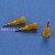 DYQT塑座不锈钢点胶针头螺口针头点胶机针头针嘴针咀1/4英寸胶头25MM 螺口黄色32G*6.5mm针头