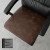 ROBTM皮质椅子垫餐椅垫办公室坐垫防水椅子垫老板椅垫子防滑四季通用 摩卡棕 55X55cm