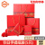 金固牢 红色节日手提纸袋中国风包装袋 竖款 28*10*33cm（5只） KZS-736