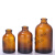 茶色棕色盐水瓶西林点滴瓶实验宠物试剂分装玻璃瓶 30ml+天然翻边胶塞20只