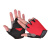 聚远 JUYUAN  战术手套 举重半指防滑战术手套户外防晒手套  红色XL码(4双装) 