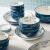 vieruodis大碗个人专用陶瓷日式泡面碗个人专用 蓝鱼12.5寸鱼盘