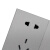 施耐德电气 悦远系列灰色 —开五孔插座 86型暗装五孔插座带单控开关