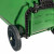 富都华创 垃圾桶绿色120L大号脚踏式带轮塑料脚踩分类厨房带盖垃圾箱户外清洁 FDHC-LJT-09