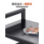 布欧格厨房微波炉置物架可伸缩家用双层烤箱架子台面桌面电饭煲收纳架子 [特厚加粗]黑色-单层53cm+一体