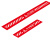 安燚 红色小心地滑50*10 高粘性斜线长条地面用PVC地贴黄色警示标识提示GNG-405