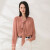 易菲（YIFINI）宽松纯色长袖衬衫女春季新款通勤韩版衬衣上衣潮2108C915 粉红 0S