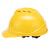 畅胜 印字ABS-V新国标安全帽工地工程工业建筑防砸抗冲击有透气孔电力施工领导监理头盔 黄色