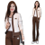 采梵时尚运动服套装女士卫衣2023春秋新款洋气时髦显瘦立领长袖两件套 咖啡色 XL（建议110-120斤）