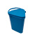 莎王三角桶带盖 12L  7420（蓝色）