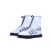男女防水鞋套新多彩色加厚防滑耐磨pvc户外防雨鞋套厂家 批发定制 蓝白3XL码(45-46,32.5CM)