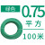 RV多股铜芯软线电线0.5 0.75 1 1.5 2.5 4 6平方国标电子线导京昂 0.75平方100米(绿色)