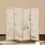 帝兰慕新中式实木布屏风隔断折屏移动现代简约卧室客厅酒店玄关遮挡家用 图案H 一扇价格 原木约1.7米高*0.5米宽一扇
