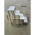 欧杜（oudu）  不锈钢台阶凳2层小梯子脚踏凳户外小门台小楼梯仓库 不锈钢2层台阶凳