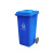 户外塑料垃圾桶240升大号加厚脚踏分类垃圾箱小区公园环卫果皮箱 120升绿色厨余垃圾 带轮盖挂车8KG