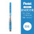 Pentel日本派通荧光笔淡彩色均衡直线按动式sxs15高光文本标注记号笔 蓝色1支