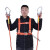 安全带工地施工保险带高空作业安全带全身五点式攀岩安全带安全绳 国标橘色双小钩3米