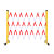 绘晴 玻璃钢管式伸缩围栏安全警示隔离栏可移动遮拦电力道路施工绝缘围栏 红白黄色 1.2*2.5米
