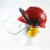 以勒305E-1防护面罩面屏耳罩二件套组合防冲击高温面罩飞溅PC实验室 红色安全帽+305E-1面屏+0505耳罩套装