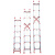 铝合金伸缩梯子直梯单面升降梯子工程梯阁楼梯3-12米登高户外云梯 可加大挂钩一对(2个)