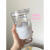 ABDT隔热防烫杯套透明水杯调味罐防滑玻璃杯硅胶保护套杯子水壶水瓶套 透明直筒硅胶杯套(厚)周长19.5c 0只