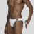 ADANNU男士内裤性感双丁裤棉质透气时尚内裤OR213 白色 XL建议130-150斤
