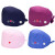 海斯迪克 HKQS-58 医生帽手术帽 棉加扣吸汗巾 心电图刺绣护士帽 印花包头帽 葡萄紫