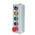 按钮盒开关控制盒户外防水急停按钮盒12345孔启动停止电气箱22mm 二位自复钮(两绿)