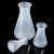 海斯迪克 HKCL-548 塑料三角烧瓶 PP喇叭口 带刻度锥形瓶 平底烧杯瓶 500ml