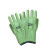 曼睩 涤纶绿色12双装 耐磨橡胶丁晴劳保手套浸胶劳动干活防滑毛圈加厚发泡PVC挂胶手套ML006