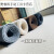 纯色办公室地毯卧室水泥地拍照直播间地垫商用大面积房间客厅圆形 单条纹米色 1m×1m
