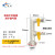 米星（MSTAR）全铜分水器双开关球阀天然气活接阀门 F型一外一插三通阀