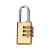 玛仕福 黄铜挂锁密码挂锁 行李箱密码锁 防盗拉杆箱锁背包锁柜门锁 3轮小号（1把） 