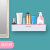千石卫生间置物架壁挂免打孔浴室创意毛巾架化妆品洗漱用品收纳盒 樱花粉