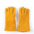 润华年加厚电焊劳保手套焊工用防火星手套结实耐磨焊接单层防护手套 春黄 黄色