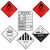易燃液体3类铝板菱形标志牌危险品车油罐车标识安全告示牌反光贴 25*25易燃液体3类（贴纸）*1张